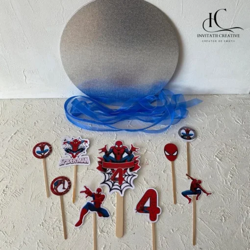 Alternative view of Set Toppere Personalizat Tematica Spiderman