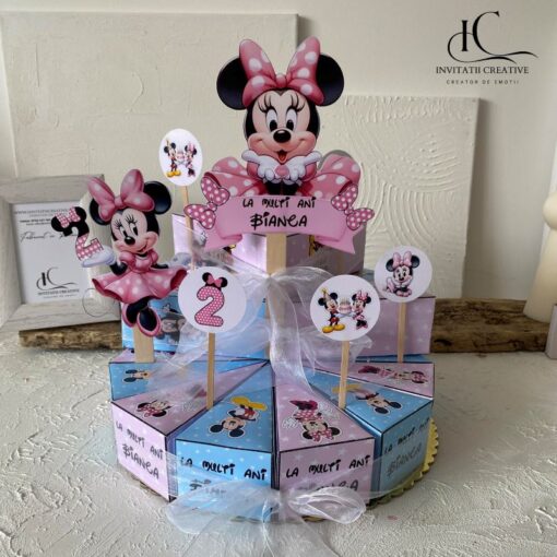 Cutie Felie Tort Gradinita Minnie Mouse si Mickey Mouse
