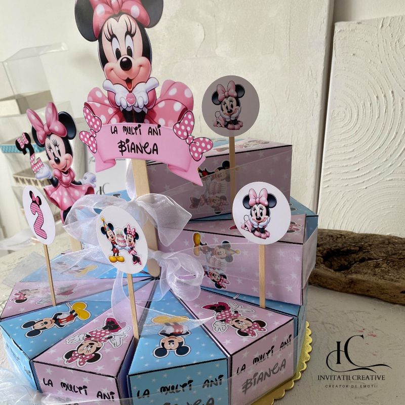 Cutie Felie Tort Gradinita Minnie Mouse si Mickey Mouse - imagine 4