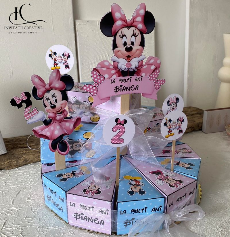 Cutie Felie Tort Gradinita Minnie Mouse si Mickey Mouse - imagine 5
