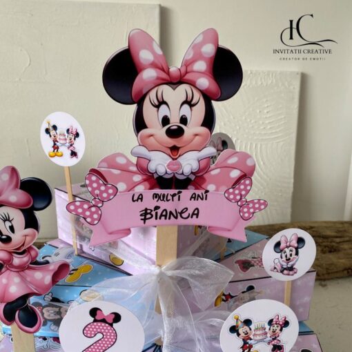 Alternative view of Set Topper Cutiute Felie Tort Minnie Mouse