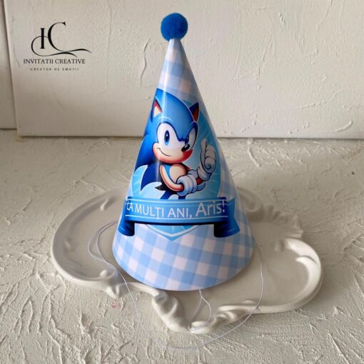 Coif Petrecere Copii Personalizat Ariciul Sonic