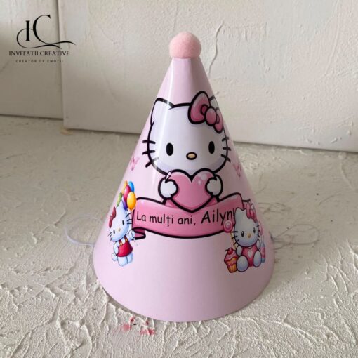 Coif Petrecere Copii Personalizat Hello Kitty