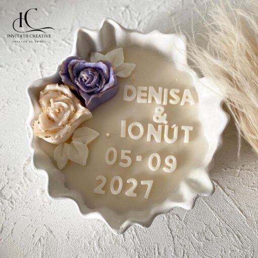 Alternative view of Lumanare Parfumata Personalizata Save the Date