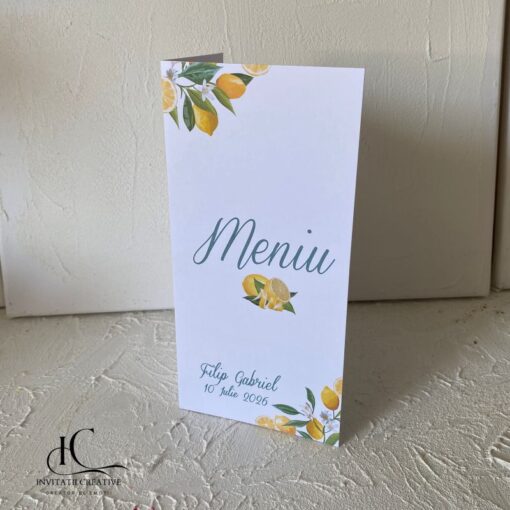 Meniu Elegant Eveniment Amalfi Lemons