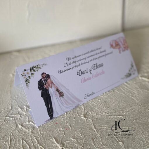 Alternative view of Plic de Bani Nunta si Botez cu Iasomie Miri si Bebelus