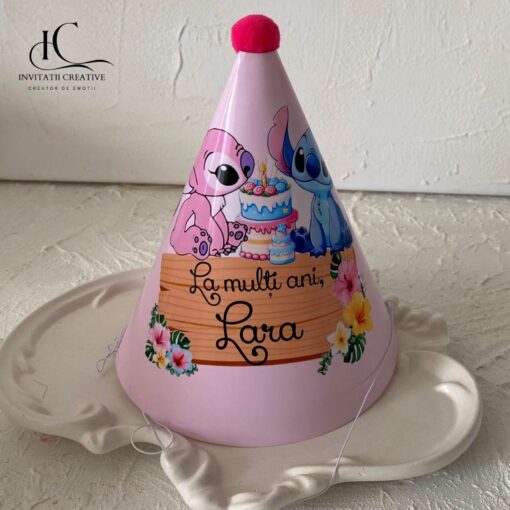 Coif Petrecere Copii Personalizat cu Tematica Angela si Stitch