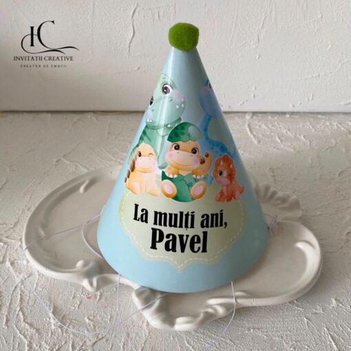 Coif Petrecere Copii Personalizat cu Tematica Dinozauri