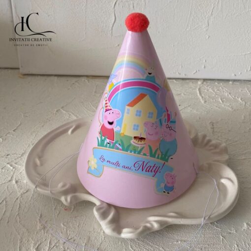 Coif Petrecere Copii Personalizat Purcelusa Peppa
