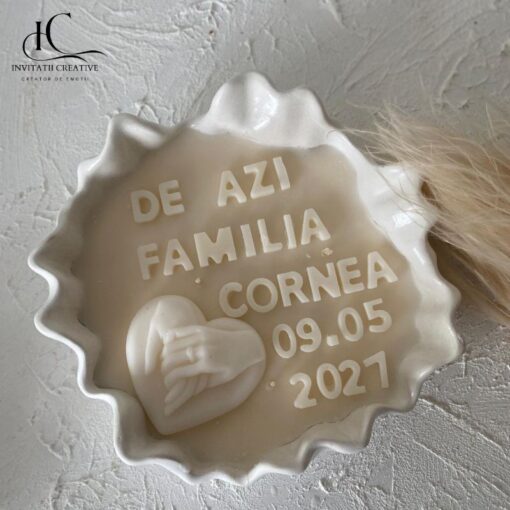 Alternative view of Lumanare Personalizata cu Mesaj De azi Familia