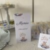 Meniu Botez cu Ursulet in Cos cu Baloane Crem Pastel
