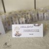 Plic de bani Botez cu Ursulet in Cos cu Baloane Crem Pastel