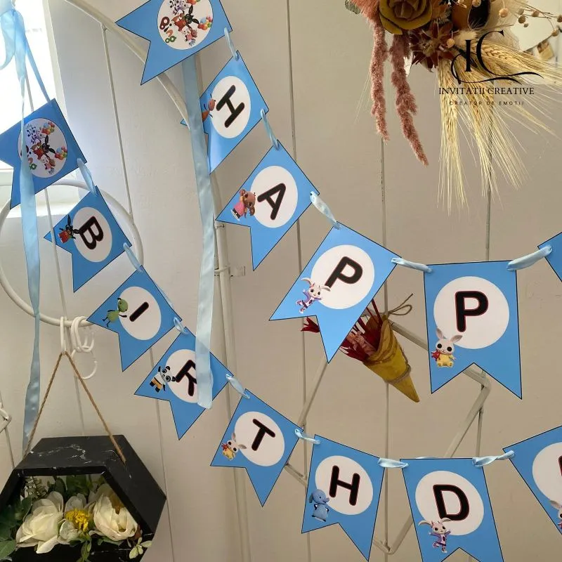 Ghirlanda Steag Personalizata Tematica Desen Bing - imagine 2