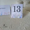 Numar de masa cu Design Floral Watercolor
